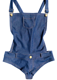 Short & Sweet Denim Shortie-alls