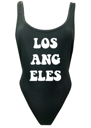 Los Angeles Bold Black Skimpy Beater